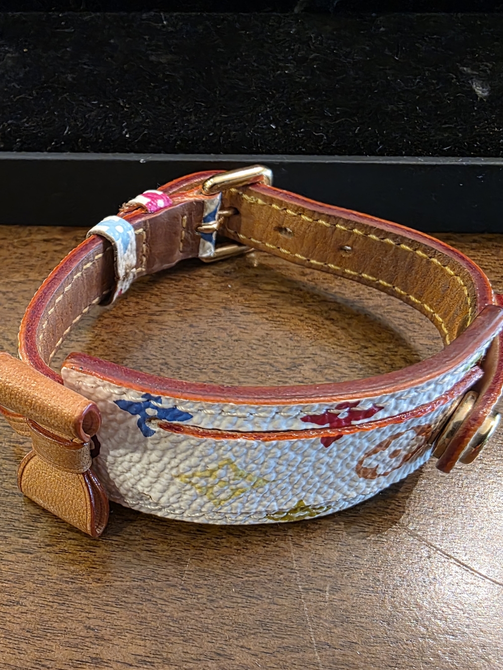 Louis Vuitton Takashi Murakami Multicolor Monogram ID Bracelet Authentic - Picture 7 of 9